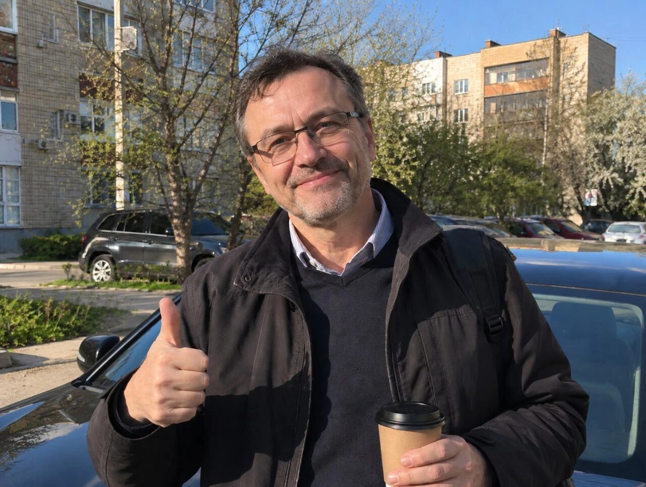 Андрій біля свого авто